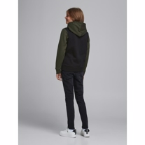 JACK & JONES Sweat Hoodie Logo Forrest Night